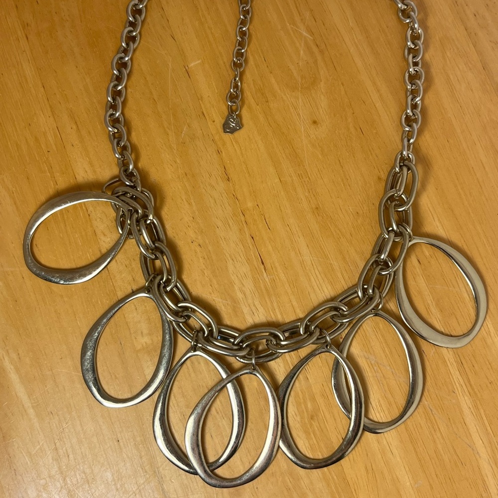 Tre Vero 22 Inch Gold Toned Geometric Necklace